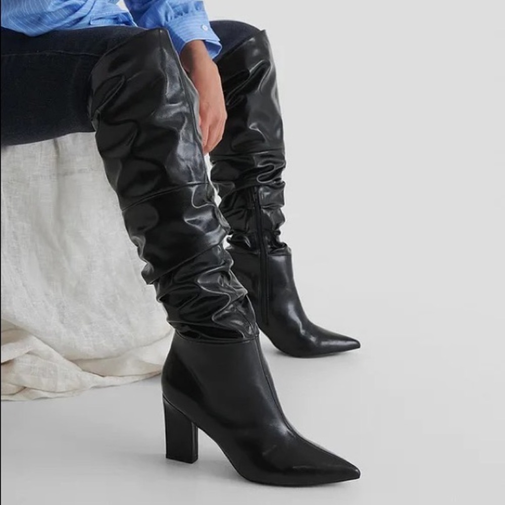 Elegant Black Heeled Boots
